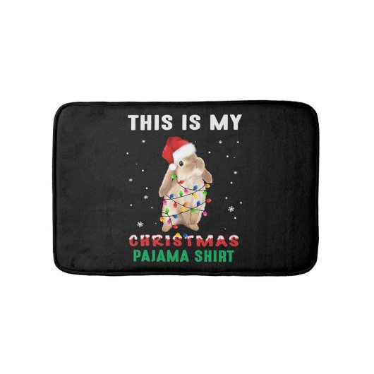 Tapis De Bain Lapin de Noël (Devant)