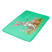 Tapis De Bain lapin de Pâques (Angle)