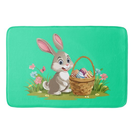Tapis De Bain lapin de Pâques (Devant)