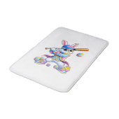 Tapis De Bain Lapin drôle Tie Dye Baseball Pâques Lapin Hommes G (Angle)