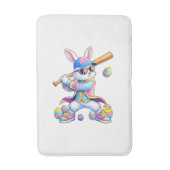 Tapis De Bain Lapin drôle Tie Dye Baseball Pâques Lapin Hommes G (Devant (Vertical))