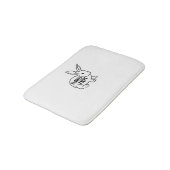 Tapis De Bain Lapin Maman Lapin Amant (Angle)