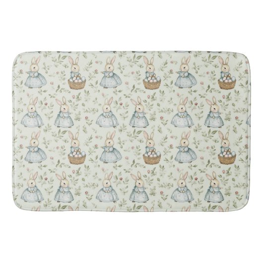 Tapis De Bain Lapin Whimsical Bliss Pâques (Devant)