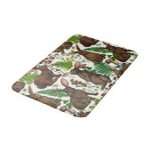 Tapis De Bain Lapins et flore boisée 4 (Angle)