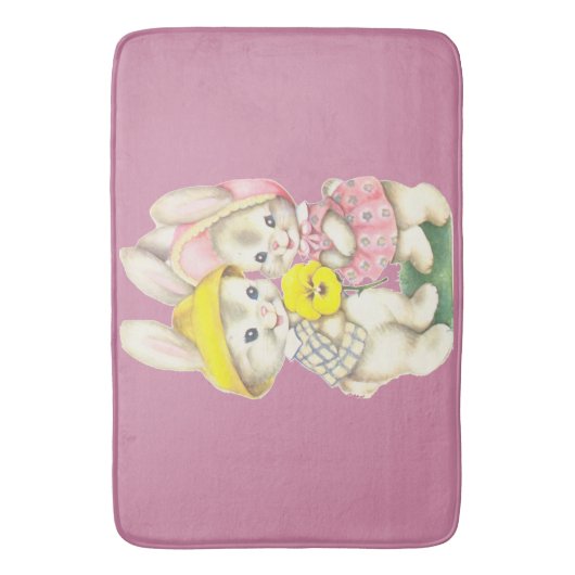 Tapis De Bain Lapins mignons (devant Vertical)