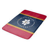 Tapis De Bain Large bath mat with flag of Mississippi, USA (Angle)