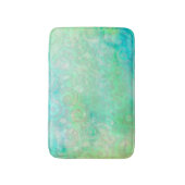 Tapis De Bain L'art Abstrait bleu et vert (Devant (Vertical))
