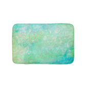 Tapis De Bain L'art Abstrait bleu et vert (Devant)