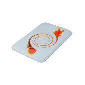 Tapis De Bain L'art Abstrait moderne du poisson rouge (Angle)