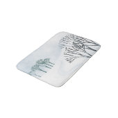 Tapis De Bain L'Art Paysager De Neige D'Hiver (Angle)