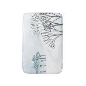 Tapis De Bain L'Art Paysager De Neige D'Hiver (Devant (Vertical))