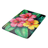 Tapis De Bain L'art tropical des Hibiscus (Angle)