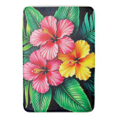 Tapis De Bain L'art tropical des Hibiscus (devant Vertical)