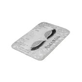 Tapis De Bain Lashes Silver Grey Eyes Lashes Nom de la Parties s (Angle)