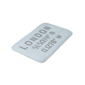 Tapis De Bain Latitude et longitude de Londres (Angle)