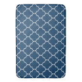 Tapis De Bain Latticwork bleu marine, Quatrefoil, Trellis (devant Vertical)