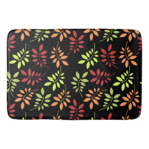 Tapis De Bain L'automne coloré laisse dans les tons chauds du ch