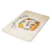 Tapis De Bain L'automne est dans la typographie aérienne avec éc (Angle)