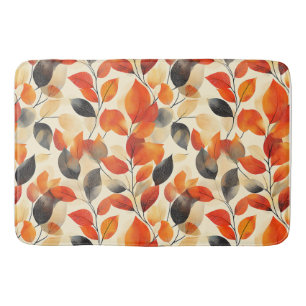 Tapis De Bain L'automne laisse l'élégance Motif sans faille