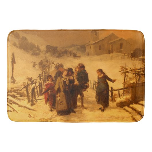 Tapis De Bain L'avalanche (par Gerolamo Induno) (Devant)