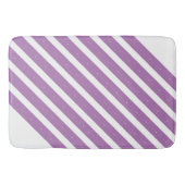 Tapis De Bain Lavande et rayures blanches (Devant)