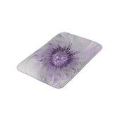 Tapis De Bain Lavande Fleur Dream Moderne Abstrait Fractal Art (Angle)