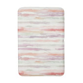 Tapis De Bain Lavande Melon Rose Blanc Rayures (Devant (Vertical))