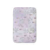 Tapis De Bain Lavender Chic Floral Feuille Motif (Devant (Vertical))