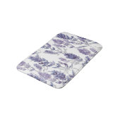 Tapis De Bain Lavender Fields | Purple Watercolor Flower Pattern (Angle)