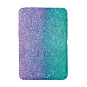 Tapis De Bain Lavender Purple & Teal Aqua Green Sparkly Glitter (Devant (Vertical))