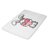 Tapis De Bain layful Kawaii Rabbit with Bubblegum Bubble (Angle)