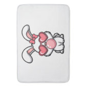 Tapis De Bain layful Kawaii Rabbit with Bubblegum Bubble (devant Vertical)
