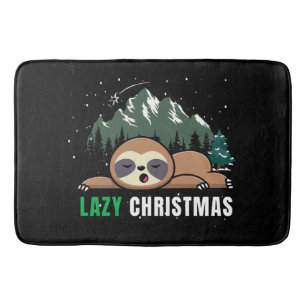 Tapis De Bain Lazy Christmas Sloth Funny