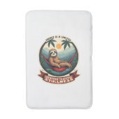 Tapis De Bain Lazy Sloth Humor Shirt Selective Effort Vintage (Devant (Vertical))