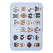 Tapis De Bain Le 4 Juillet Dog Visages (devant Vertical)