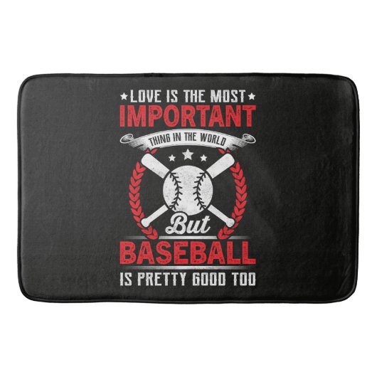Tapis De Bain Le baseball est plutôt bien (Devant)
