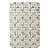 Tapis De Bain Le beige et les Pois gris modernes (devant Vertical)