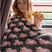 Tapis De Bain Le Boudoir Noire Pink Peach Black