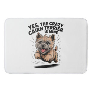Tapis De Bain Le Cairn Terrier fou est à moi