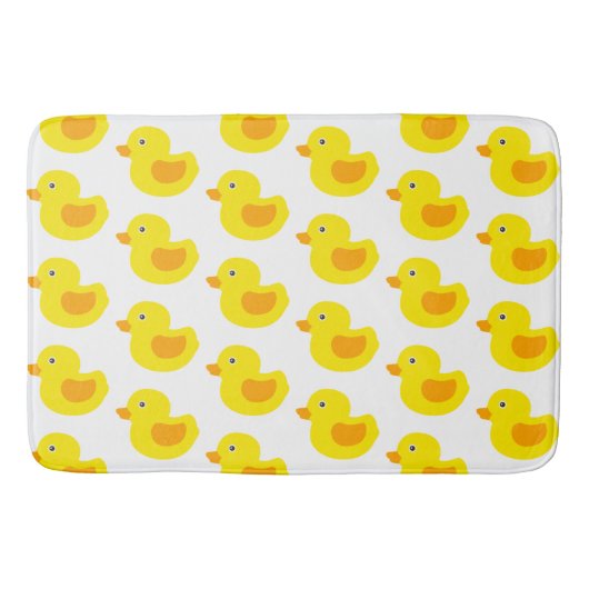 Tapis De Bain Le caoutchouc jaune adorable penche Duckies (Devant)