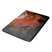 Tapis De Bain Le cauchemar de la lune sanglante d'Halloween (Angle)