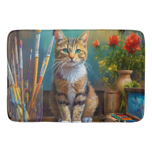 Tapis De Bain Le Chat Artistique (Devant)