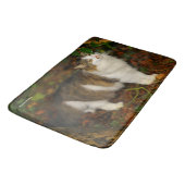 Tapis De Bain Le chat et la Camellia (Angle)