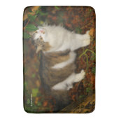 Tapis De Bain Le chat et la Camellia (devant Vertical)