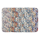 Tapis De Bain Le chat fait face au Motif Hexagon (Devant)