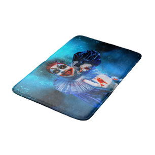 Tapis De Bain Le clown sinistre d'Halloween de SlipperyJoe endui