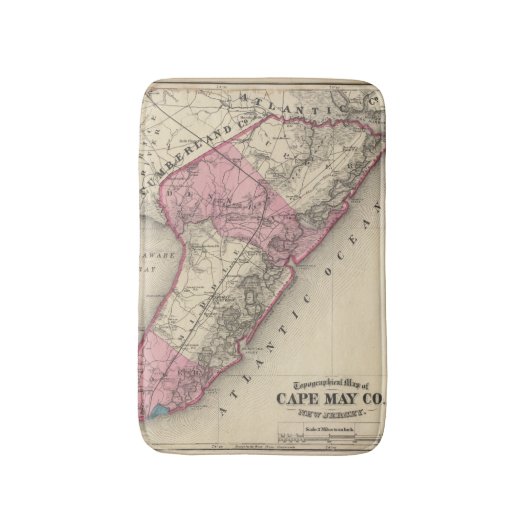Tapis De Bain Le comté de Cape May, NJ (Devant (Vertical))