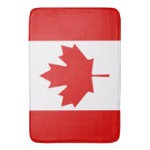 Tapis De Bain Le drapeau Feuille d'érable du Canada grand (devant Vertical)