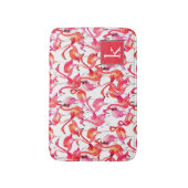 Tapis De Bain Le Flamant rose d'aquarelle dans les aquarelles | (Devant (Vertical))