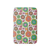 Tapis De Bain le griffonnage fleurit le motif d'arrière - plan (Devant (Vertical))